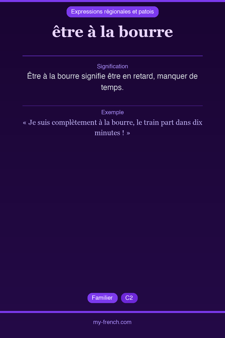 être à la bourre : que veut dire cette expression ?