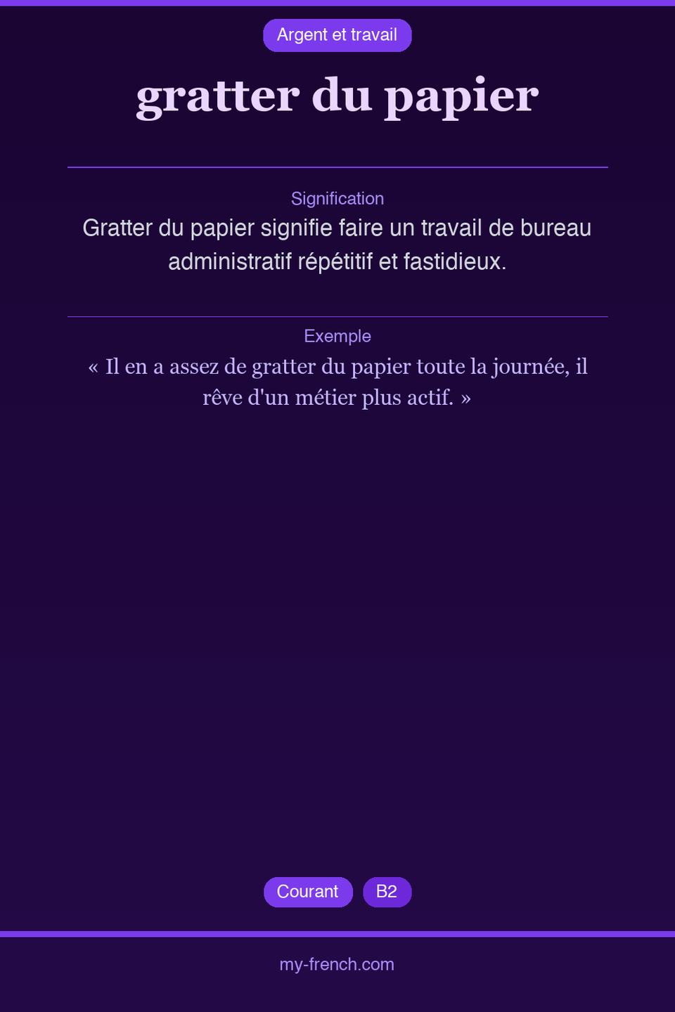 gratter du papier : que veut dire cette expression ?