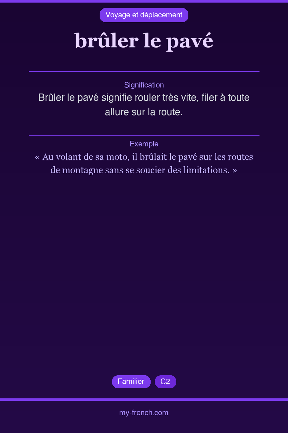 brûler le pavé : que veut dire cette expression ?