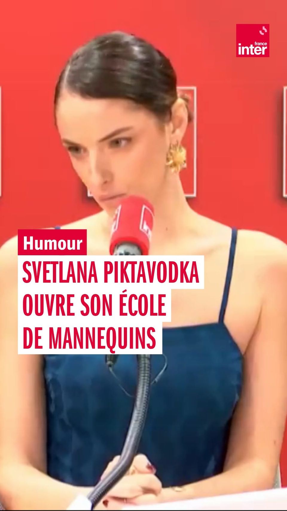 📸 @France Inter : « Le métier de mannequin se démocratise largement ces dernières années. Une tendance qui inquiète Svetlana Piktavodka ( ). »