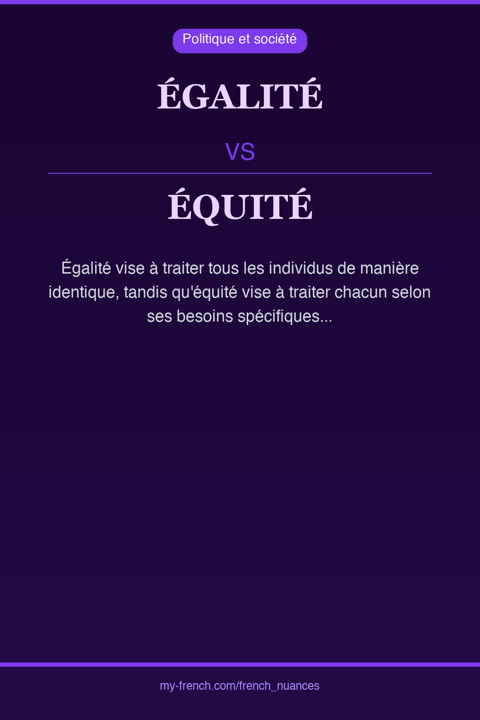 égalité vs équité : quelle nuance ?