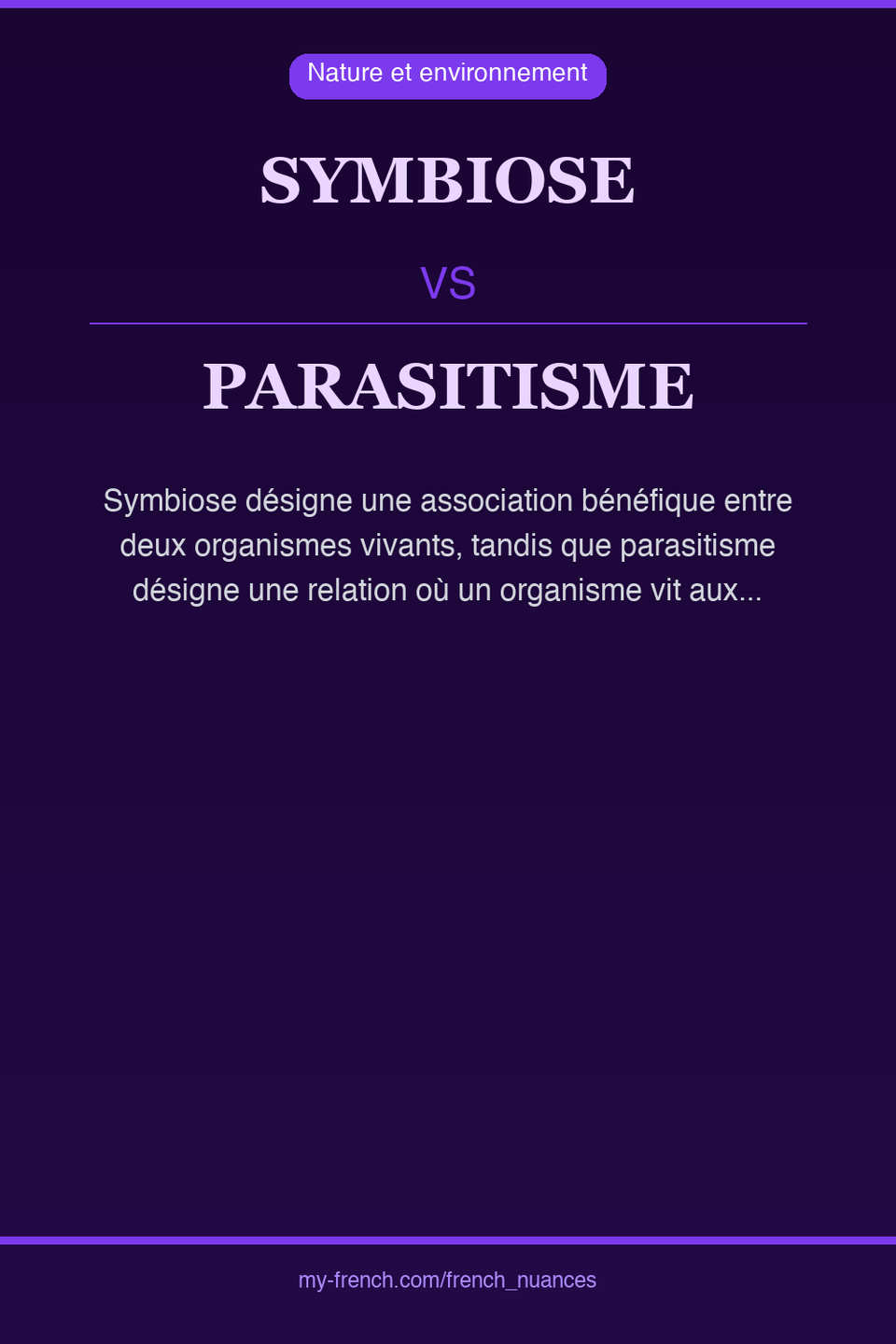 symbiose vs parasitisme : quelle nuance ?