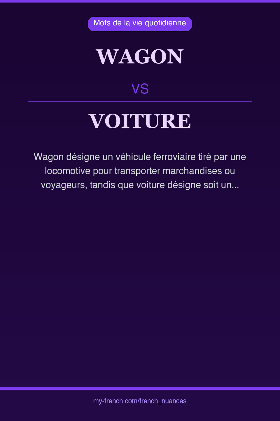 wagon vs voiture : quelle nuance ?