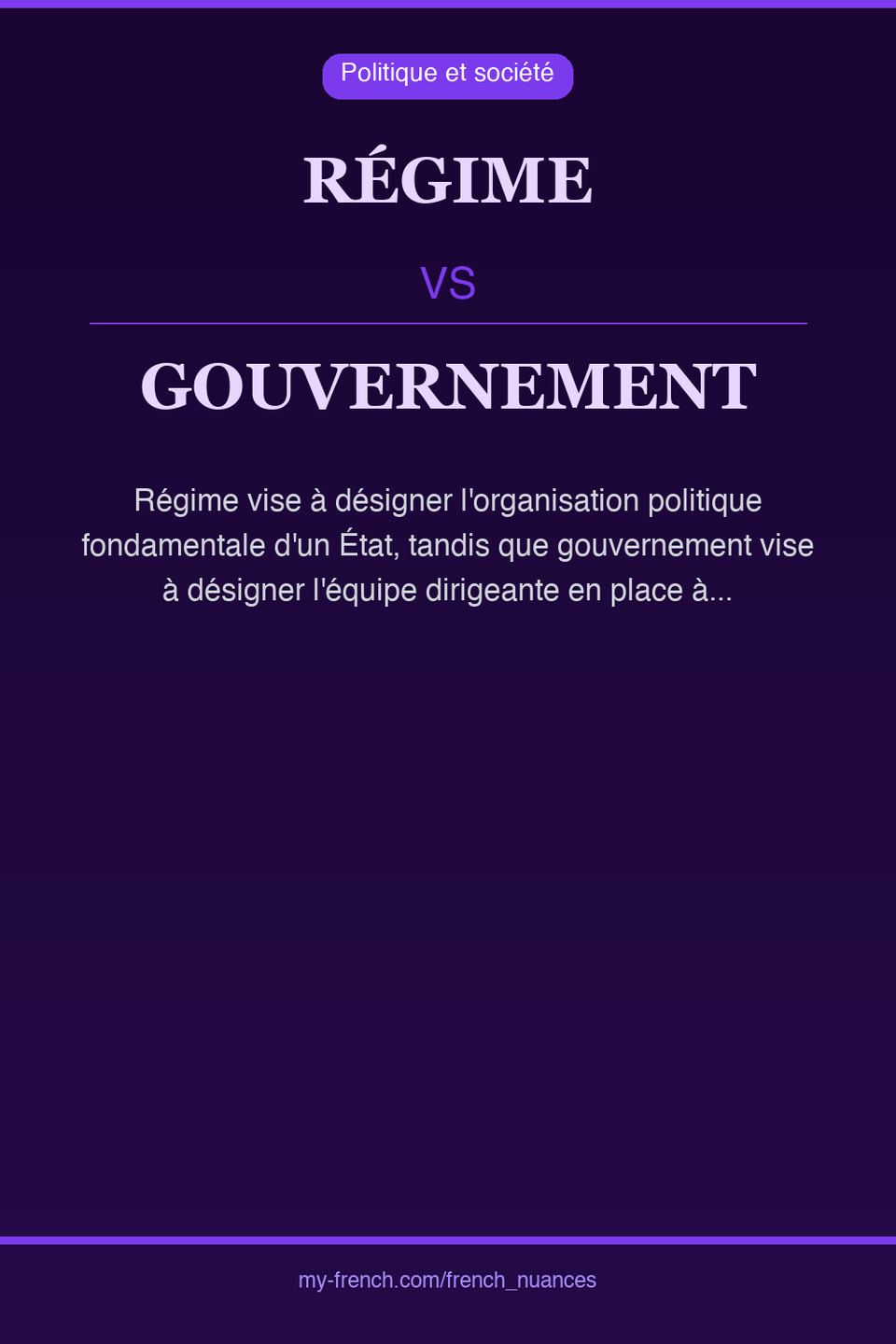 régime vs gouvernement : quelle nuance ?