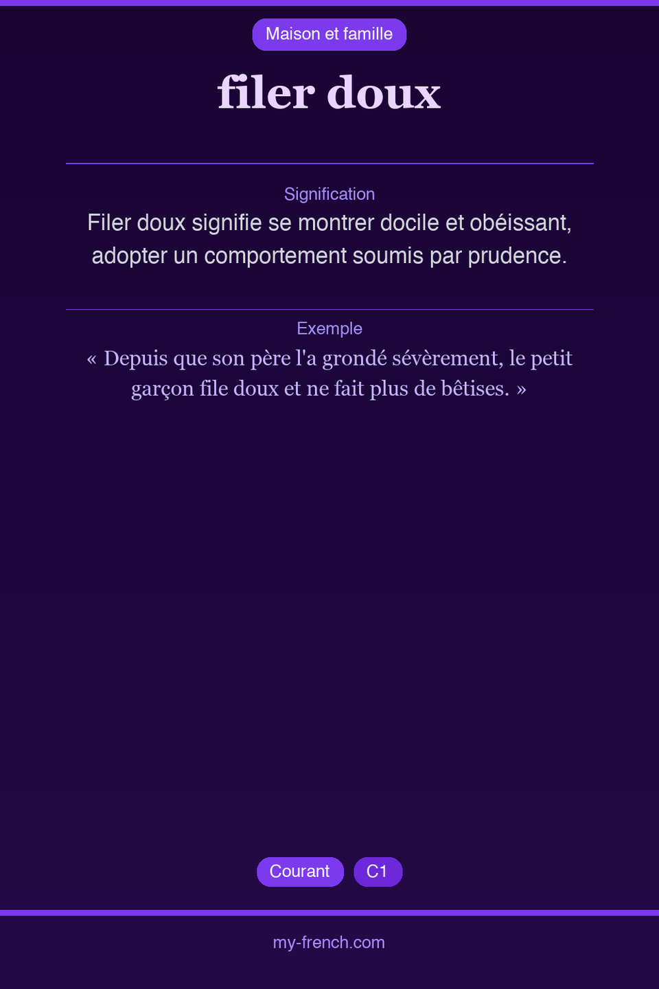 filer doux : que veut dire cette expression ?