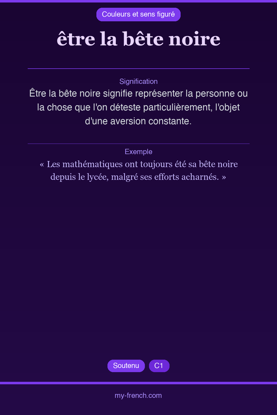 être la bête noire : que veut dire cette expression ?
