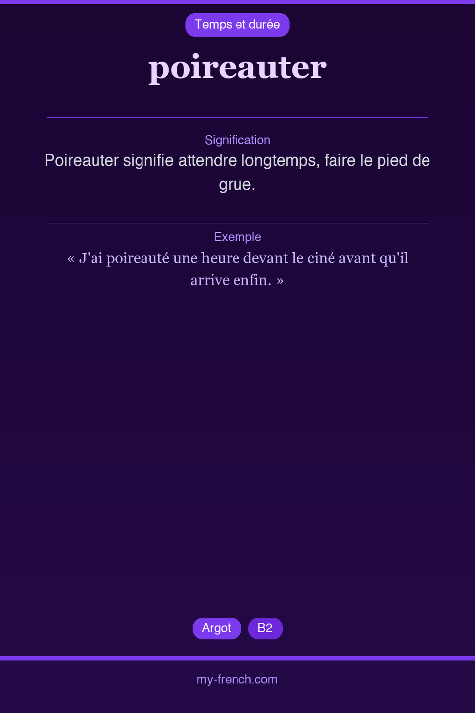 poireauter : que veut dire cette expression ?