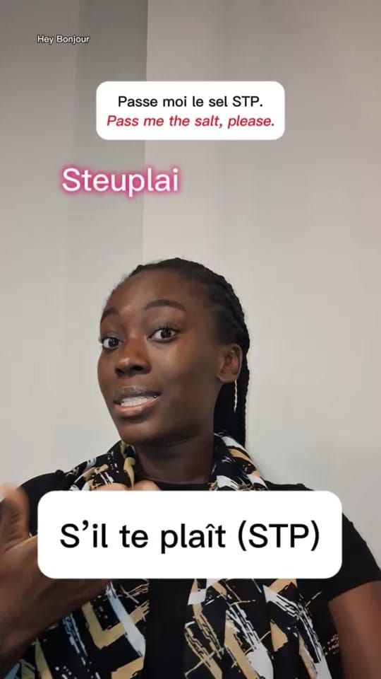 🎬 @learnatheybonjour — Pronunciation : « « S’il te plaît » is not always pronounced the way you think - How French really sounds (part 6) »