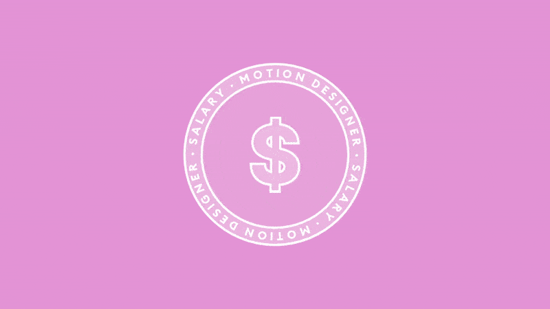 Motion graphics designer salary illustration
