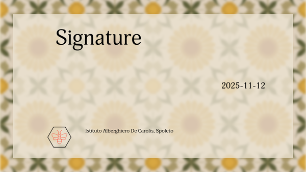 Signature: la ricetta per identità globali