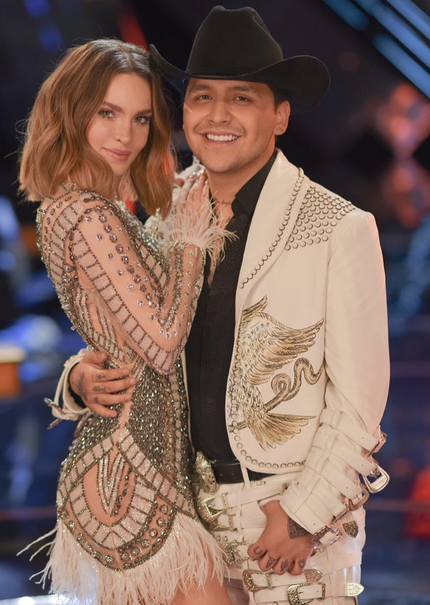 Así celebraron Belinda y Nodal su primer aniversario de novios