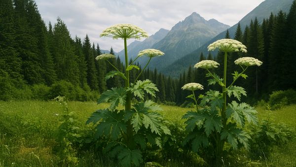 Pànace di Mantegazza, la pianta gigante che "ustiona" la pelle