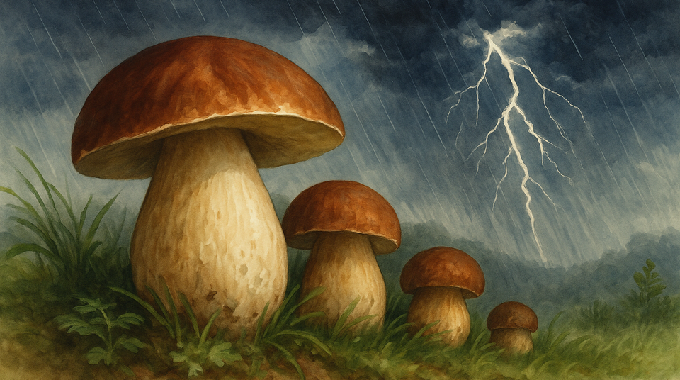 I temporali estivi e i funghi: amici o nemici?