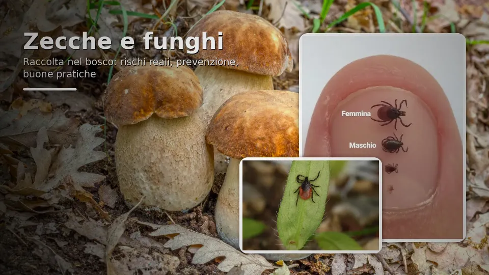 Funghi e zecche: come "evitarle", come proteggersi, come rimuoverle