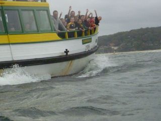 Bundena ferry from kayak in rough sea!