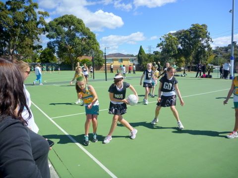 Jessica in netball finals vs Jannali