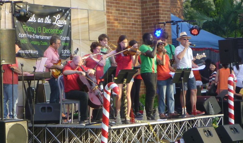 Christmas Carols and house decorations