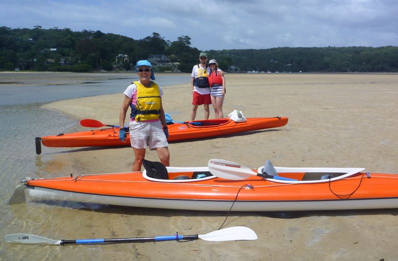 Kayak with Jacqui and Tom