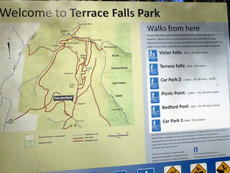 Terrace Walk Falls and Lawson's Creek