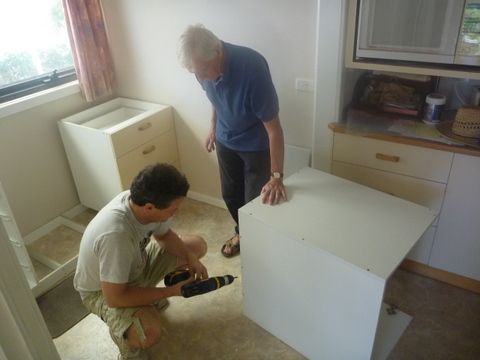 New kitchen cabinet installation!