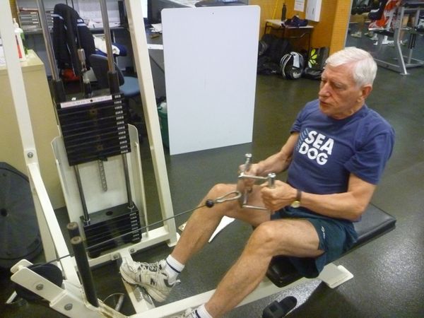 In the gym!