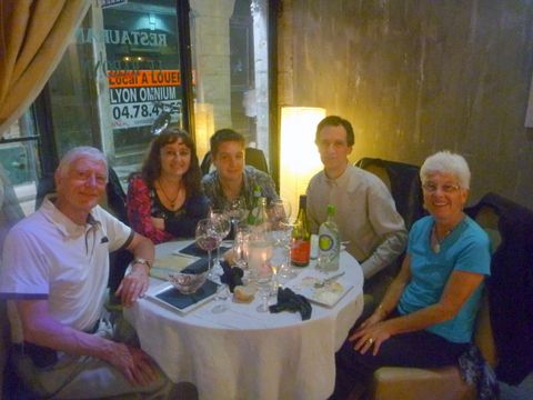 With Adrian's family in Lyon