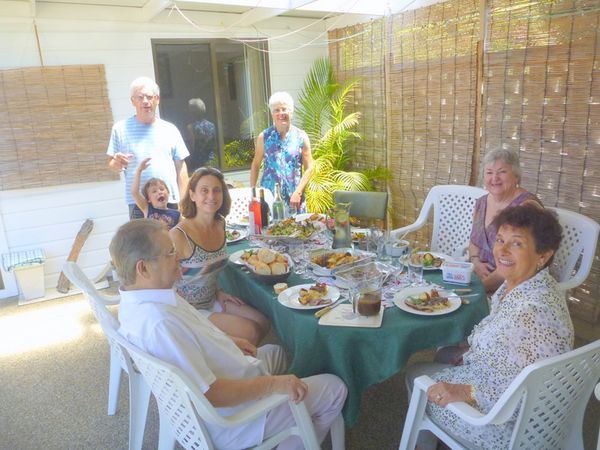Dejeuner avec Françoise et sa famille