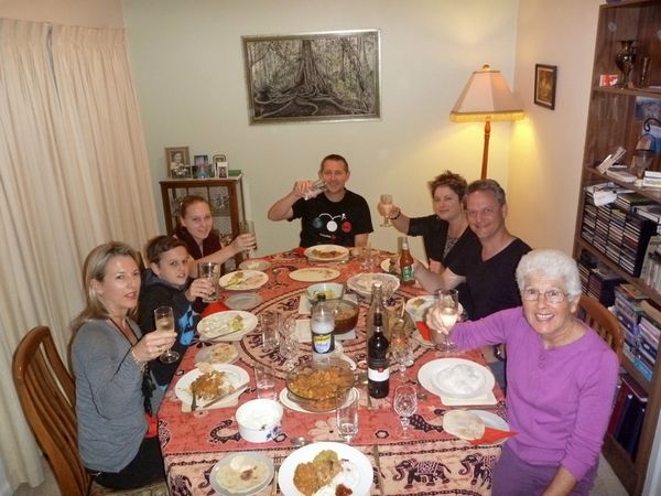 Family toast to King Louis of Lewisham!