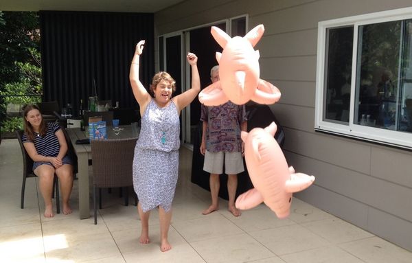 Family gathering and Australia Day fireworks