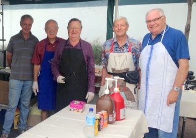 Band fundraising barbeque