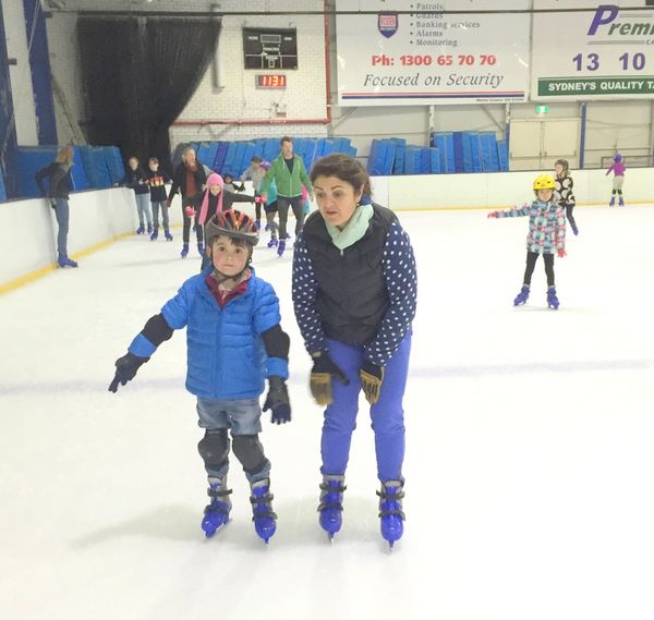 Ice skating