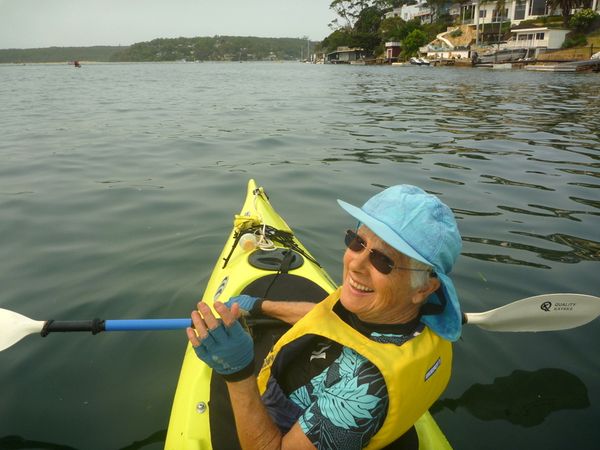 Mary's first paddle for ages