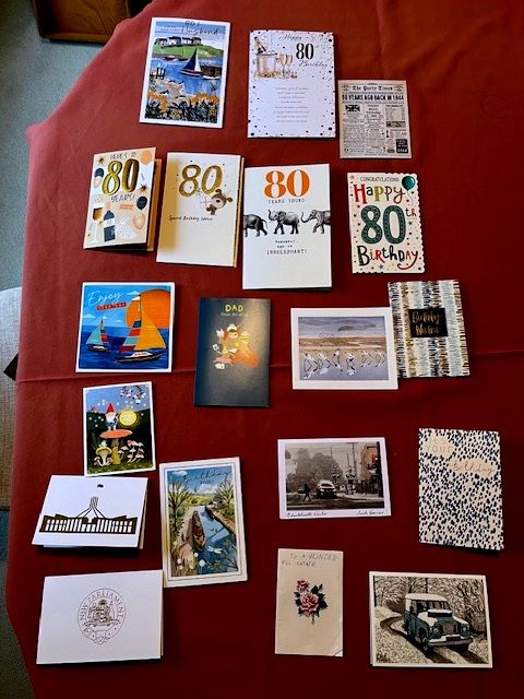 80th birthday cards