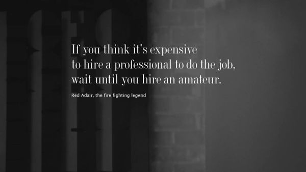 Why Everyone Should Hire An Amateur, Once