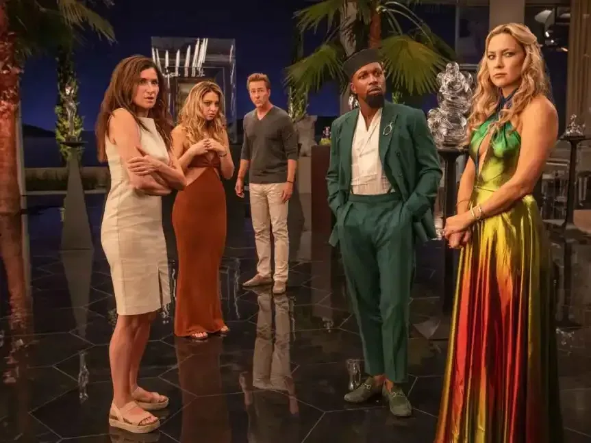 Leslie Odom Jr. and Kathryn Hahn dance around the murder mystery