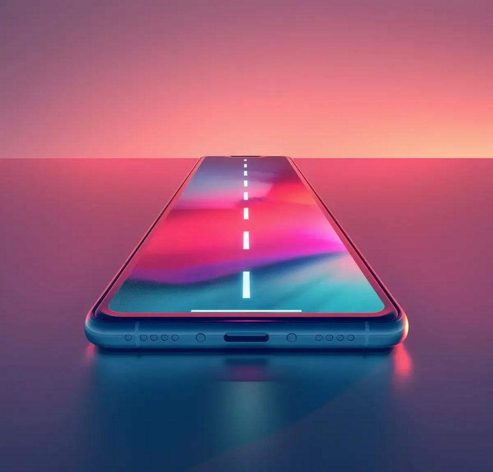 Un smartphone transformé en piste d'atterissage numérique. Image générée par IA, libre de droits issue de Lummi.
