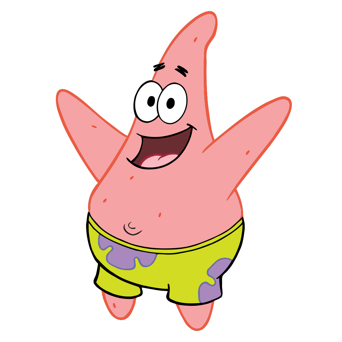  Patrick Star, from Spongebob Squarepants 