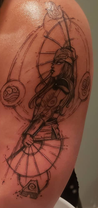Brent's Avatar: The Last Airbender tattoo.