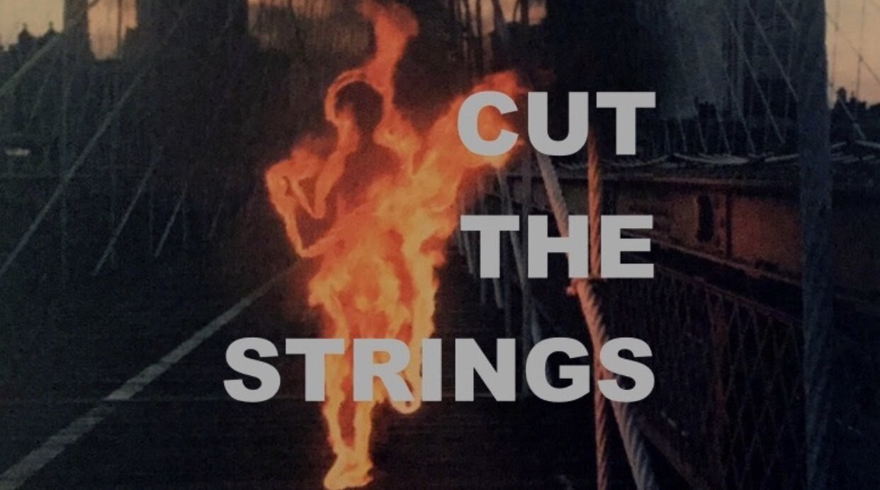  The book cover for “Cut the Strings.” 