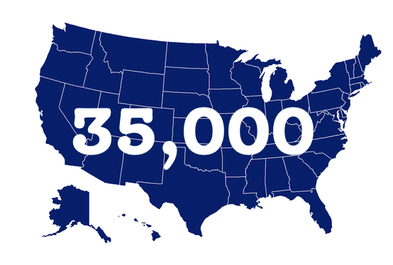  35,000 families! 