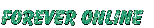  A sparkle gif reading FOREVER ONLINE 