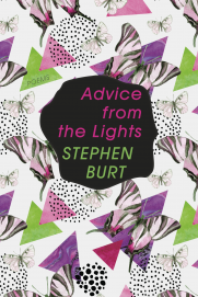  The largely abstract cover of Stephanie’s book  Advice from the Lights.  