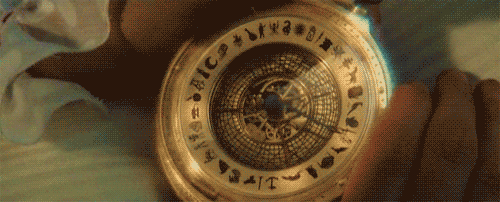  An animated gif of the alethiometer from  The Golden Compass  working. 