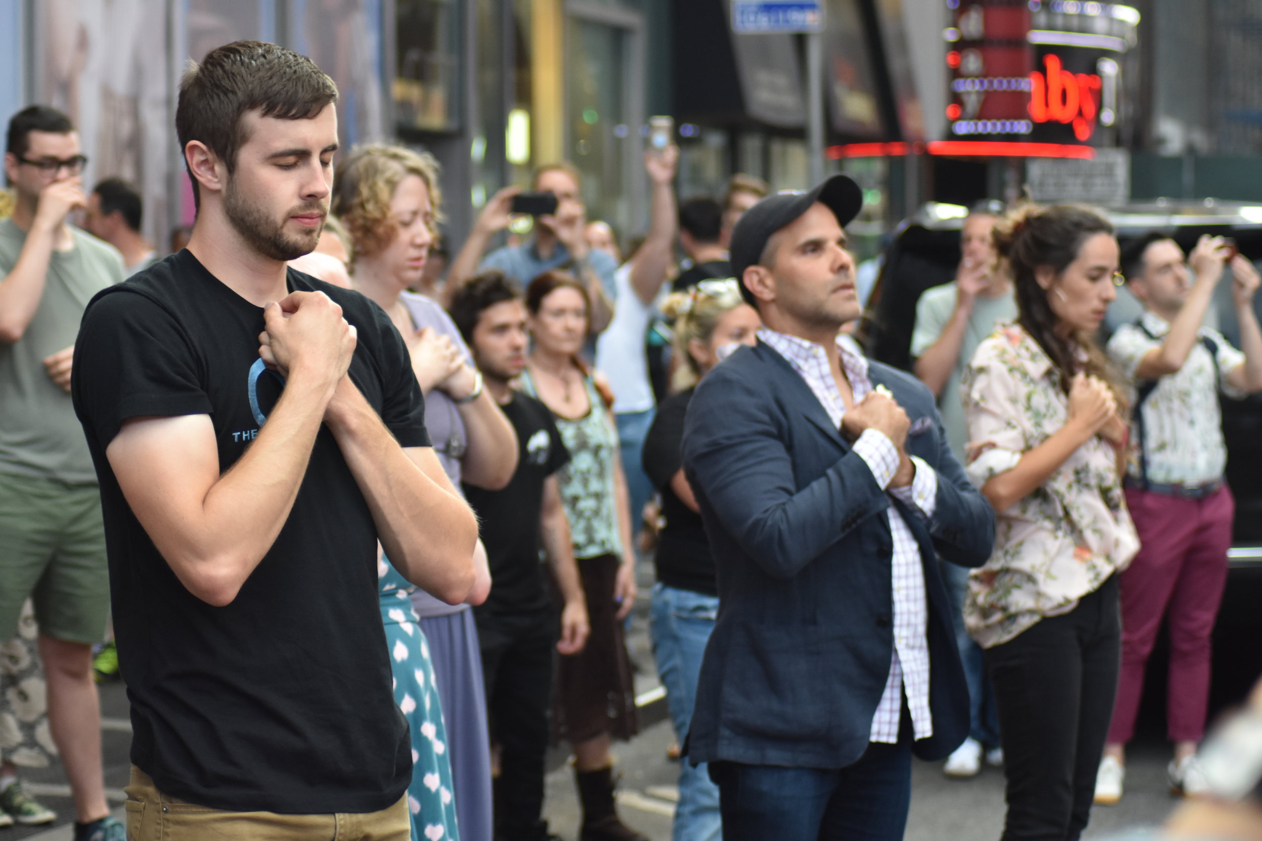  Fans of  The OA  do The Movements in Times Square 