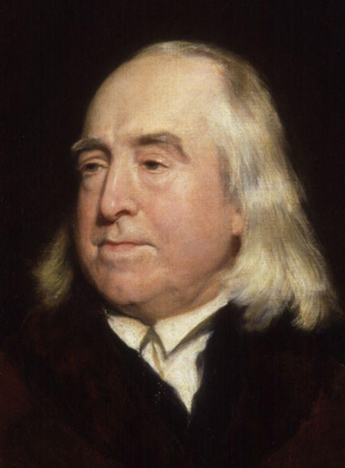  A painting of Jeremy Bentham in his older years. 