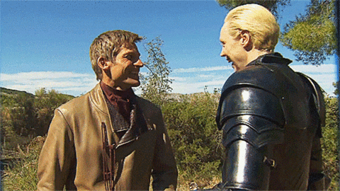  Jaime and Brienne, looking happy 