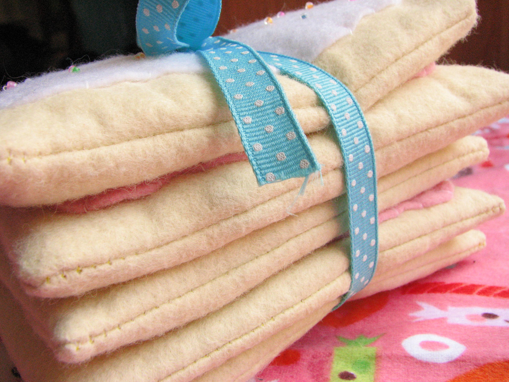 A stack of felted Pop-Tarts! 