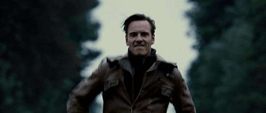 Animated gif of Michael Fassbender as Magneto doing The Most with his hands