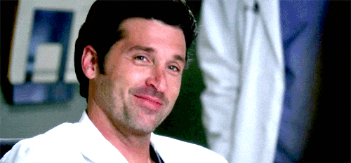 Animated gif of McDreamy (Dr. Derek Shepherd) from Grey's Anatomy
