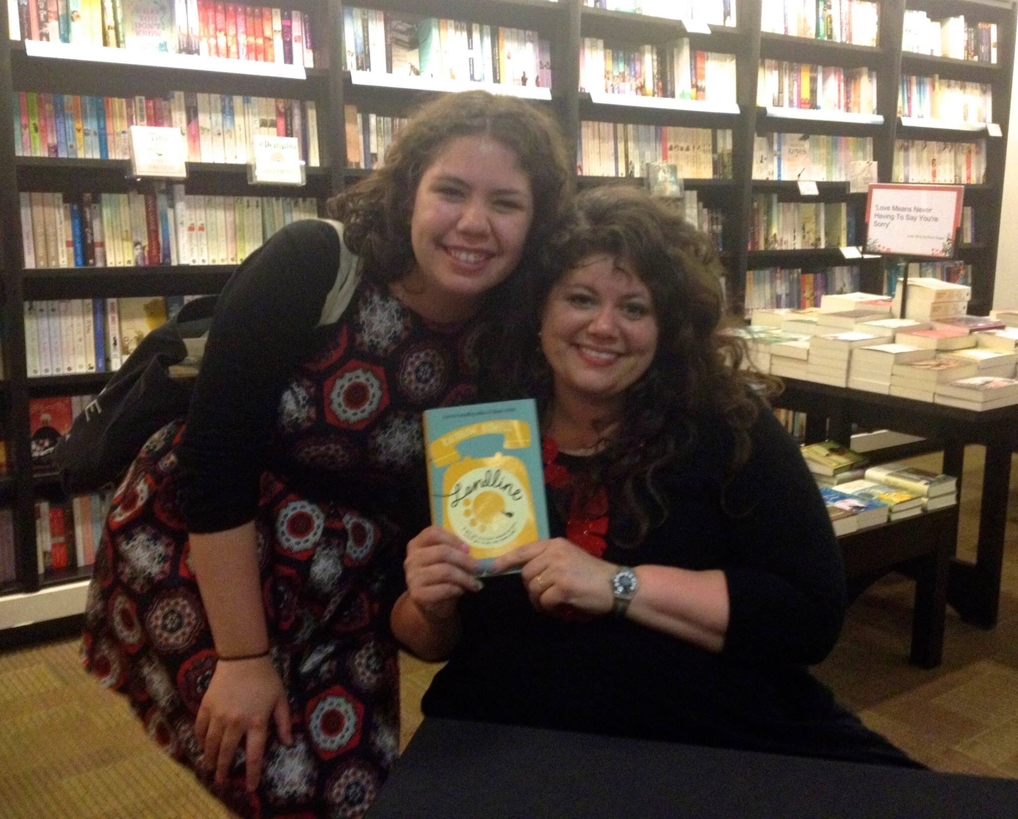  Rainbow and Elizabeth pose with Landline 